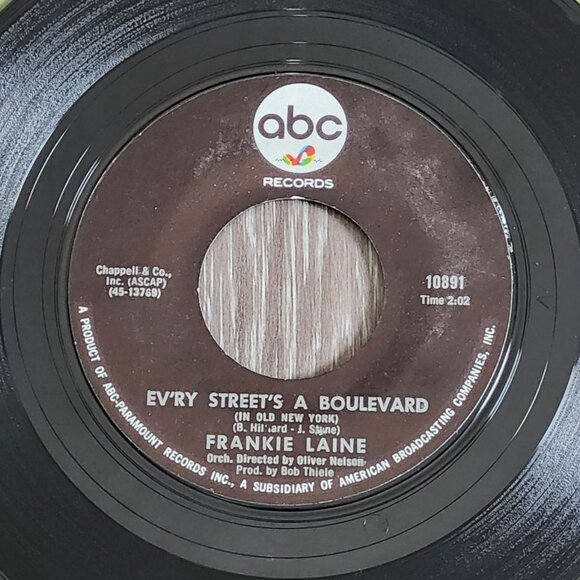 Frankie Laine I'll Take Care Of Your Cares 45RPM 1966 ABC Records 10891 - Picture 4 of 4